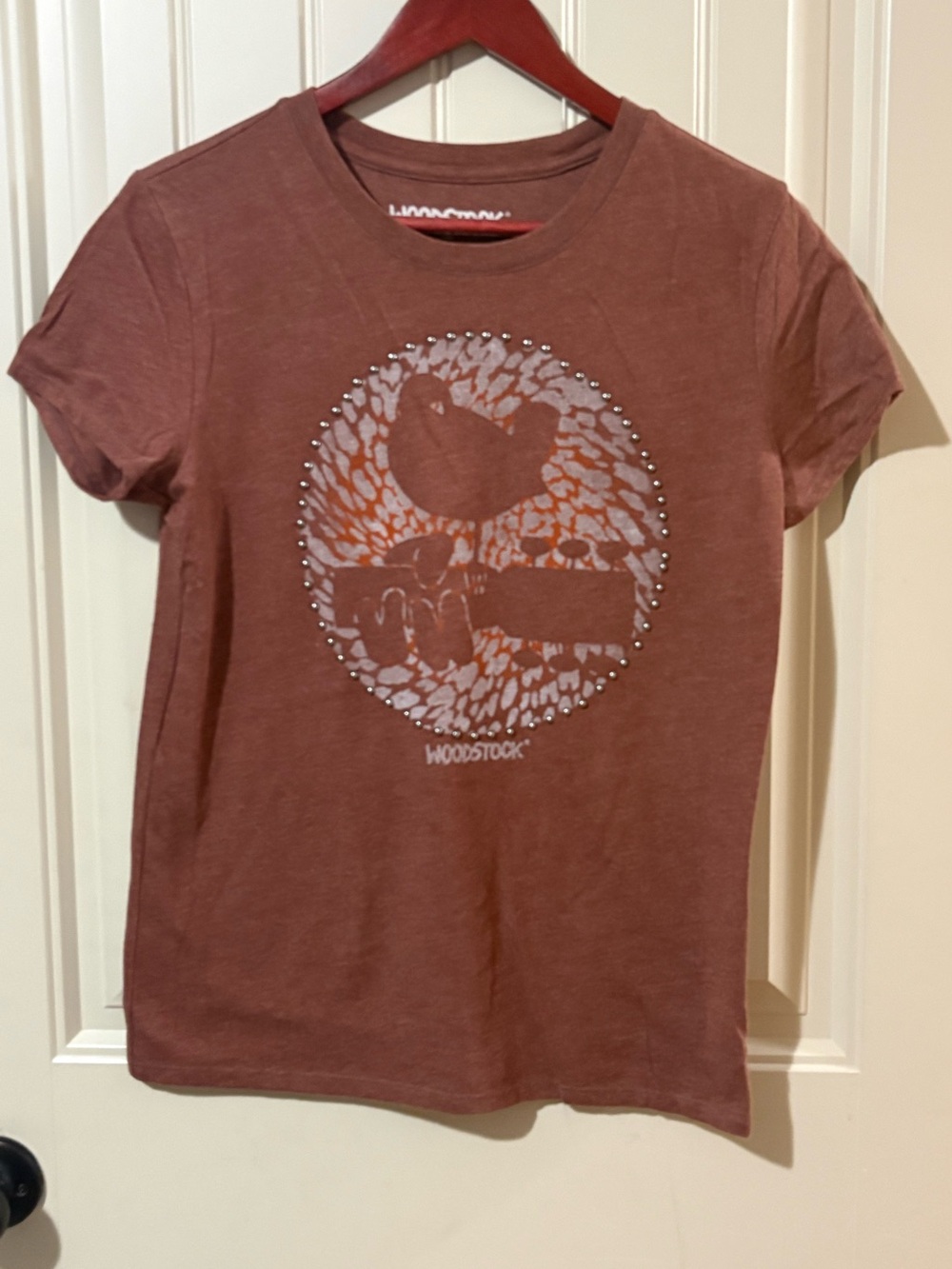 Lucky Brand Woodstock Brown Short Sleeve T-Shirt - Picture 2 of 6